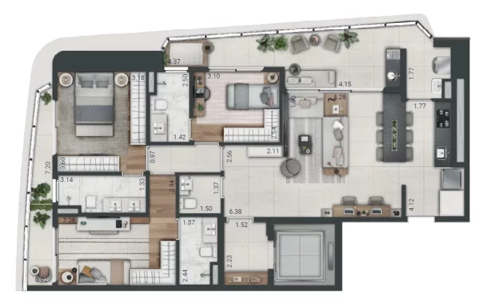 Imagem Apartamento em Real Parque - São Paulo SP