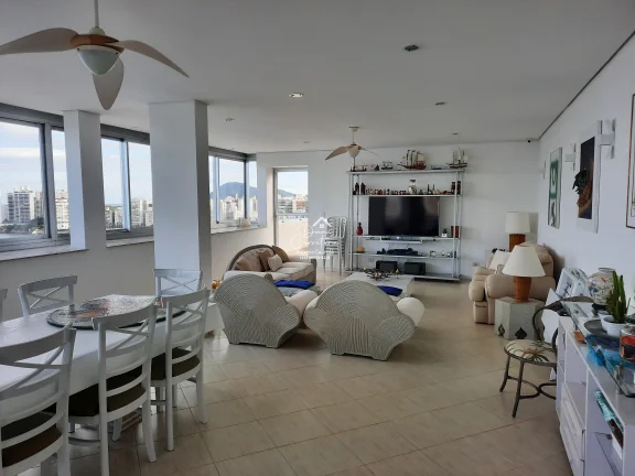 Imagem Imperdível cobertura de luxo à venda em Guarujá-SP, bairro Pitangueiras, 4 quartos, 2 suites, 2 salas, 3 banheiros, 1 vaga, 190m².