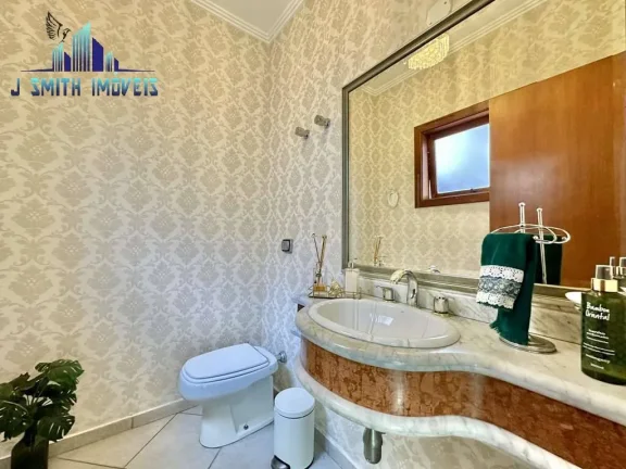 Imagem CASA 5 SUÍTES, SALÃO GOURMET, PISCINA, TERRENO 1.000m²,CONDOMÍNIO FECHADO