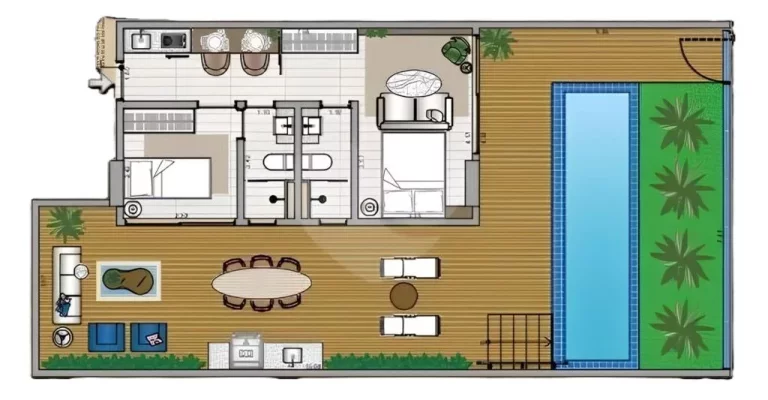 Imagem Flat com 1 dormitório à venda, 36 m² por R$ 962.641,85 - Jardim Oceania - João Pessoa/PB
