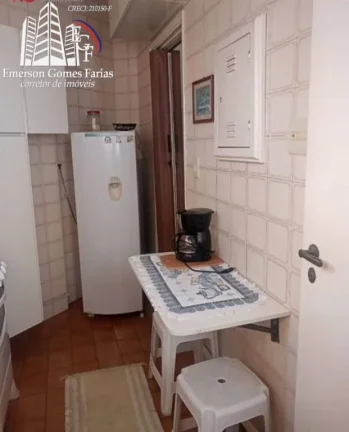 Imagem EXcelente apartamento de 1 dormitório todo mobiliado com vista mar em São Vicente.