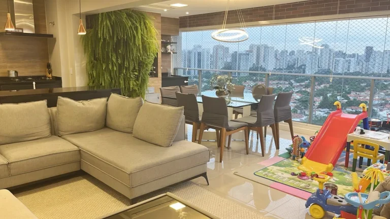 Imagem Apartamento 133M², 3Q, 3 Suítes, 5 Banheiros, 3 Vagas, Piscina Climatizada, Infantil e Raia de 25M, Sauna, Salão de Festas e Jogos, Churrasqueira.
