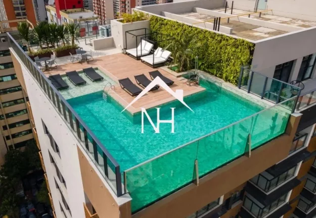 Imagem Studio na Vila Clementino de 38m c/ terraço gourmet,1 dormitório,piscina,salão de festas e jogos,coworking,solarium,fitness,brinquedoteca,pet place
