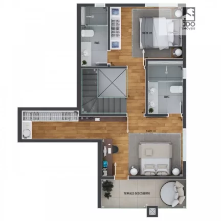Imagem Cobertura Duplex a Venda no bairro Água Verde - Curitiba, PR