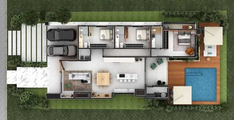 Imagem Casa de condomínio à venda em Torres, Condomínio Reserva das Águas, com 3 quartos, 205m²