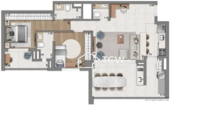 Imagem Apartamento à venda no bairro Brooklin - São Paulo/SP, Zona Sul