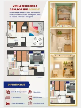 Imagem Casa Duplex para Locação em Itaboraí, Morada do Sol II (Itambi), 2 dormitórios, 1 banheiro, 1 vaga