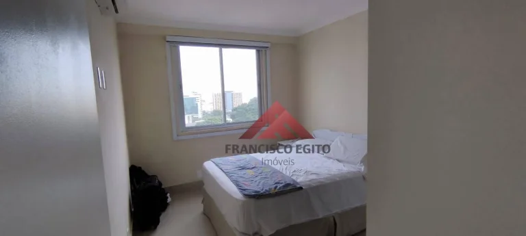 Imagem Apartamento com varanda sala quarto no centro todo montado e com porteira fechada,vaga de garagem na escritu