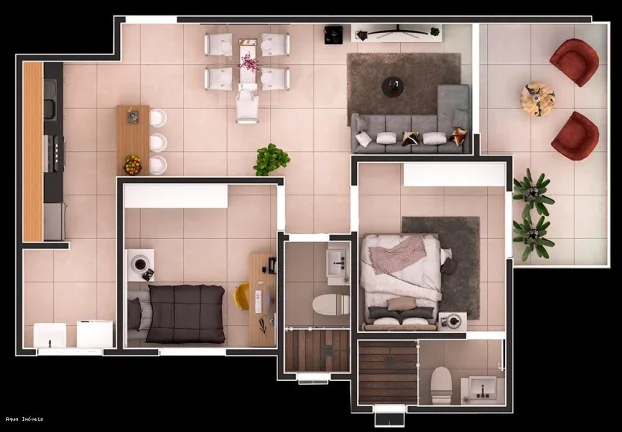 Imagem Apartamento para Venda em Itanhaém, Centro, 2 dormitórios, 1 suíte, 1 banheiro, 1 vaga