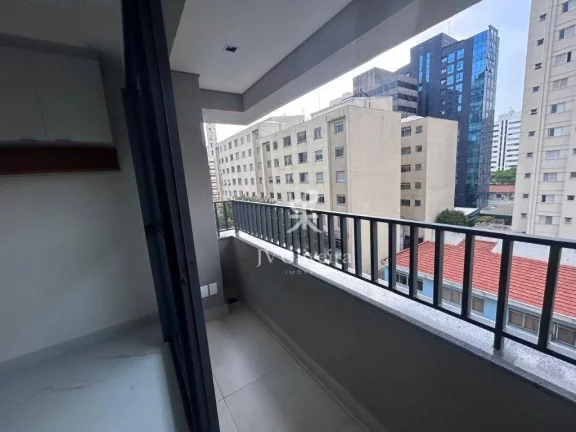 Imagem Apartamento com 1 dormitório para alugar, 25 m² por R$ 3.640,00/mês - Vila Cordeiro - São Paulo/SP