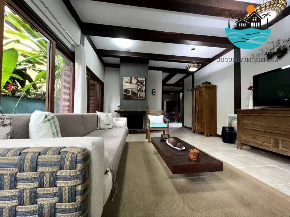 Imagem Casa bem localizada - Praia de Juquehy, 450 metros da praia, piscina, churrasqueira, 6 dormitórios, acomoda 14 pessoas | Juquehy Imobiliária