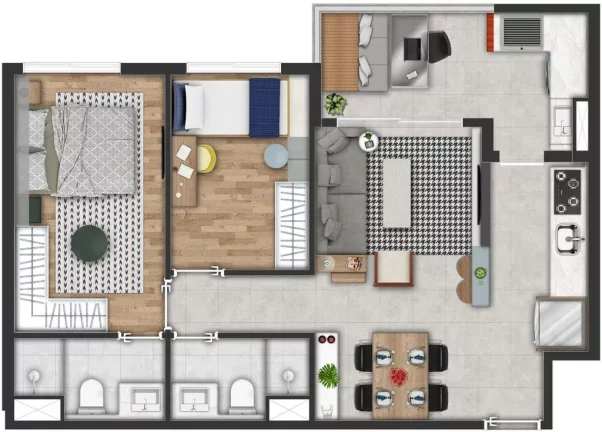 Imagem Apartamento com 2 Quartos à Venda, 58 m² em Butantã - São Paulo