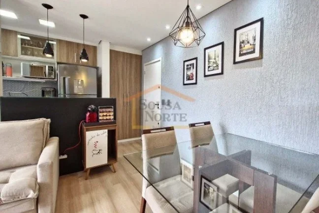 Imagem Apartamento com 60 m² de área privativa, distribuídos em 2 dormitórios, sendo 1 suíte, sala int...