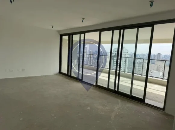 Imagem Impecável apartamento de 4 quartos e 3 suítes no Brooklin Paulista, São Paulo - SP com 205m² e 3 vagas de garagem