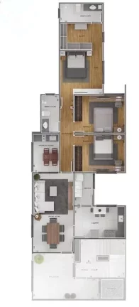 Imagem Apartamento à venda, no Residencial Terras de São José, em Barbacena, São José, com 3 quartos, 105,16m2