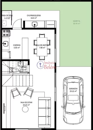 Imagem CASAS NA PLANTA DE 3 SUÍTES NO CONDOMINIO SKY PARK