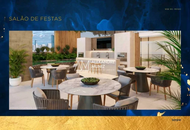 Imagem Mar Del Prado, apartamentos de luxo na Beira Mar de Fortaleza-CE. 4 suítes.