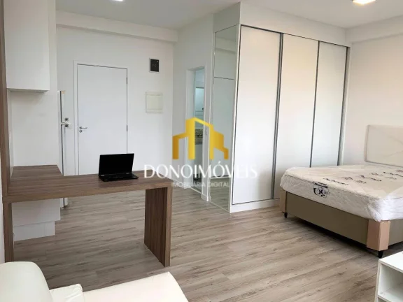 Imagem Venha se encantar com esse espetacular loft de 37 metros no condomínio Marco Zero Mix. O imóvel po...