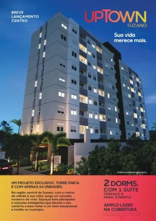 Imagem Apartamento com 2 dormitórios à venda, 46 m² por R$ 347.000,00 - Centro - Suzano/SP