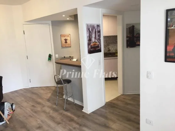 Imagem Flat disponível para locação no Contemporâneo Home e Service, com 45m², 1 dormitório e 1 vaga