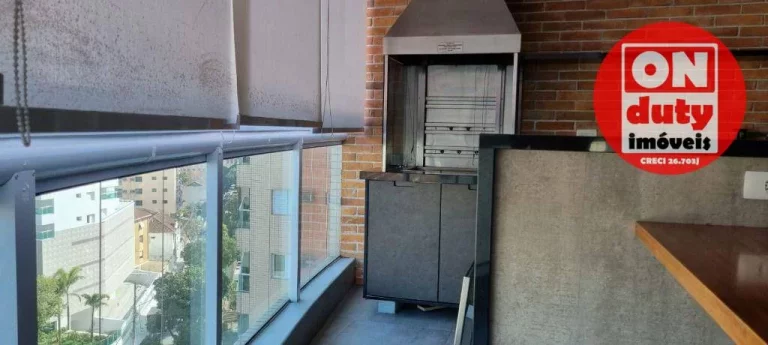Imagem Apartamento com 2 dormitórios, 124 m² - venda por R$ 1.850.000,00 ou aluguel por R$ 8.530,00 - Boqueirão - Santos/SP