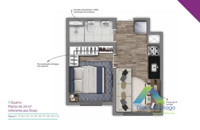 Imagem Apartamento com 1 dormitório em Sacomã/SP!
