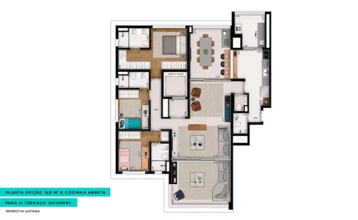 Imagem APARTAMENTO 167,90m², 3 SUÍTES, SENDO 1 SUÍTE MASTER, TERRAÇO GOURMET COM 2 VAGAS + DEPÓSITO A VENDA - VILA CLEMENTINO - ZONA SUL - SÃO PAULO / SP