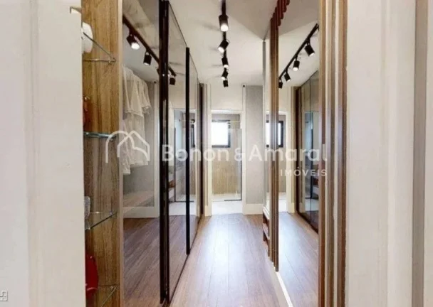 Imagem Apartamento moderno, com living integrado à cozinha e à varanda gourmet com churrasqueira, lavabo,...