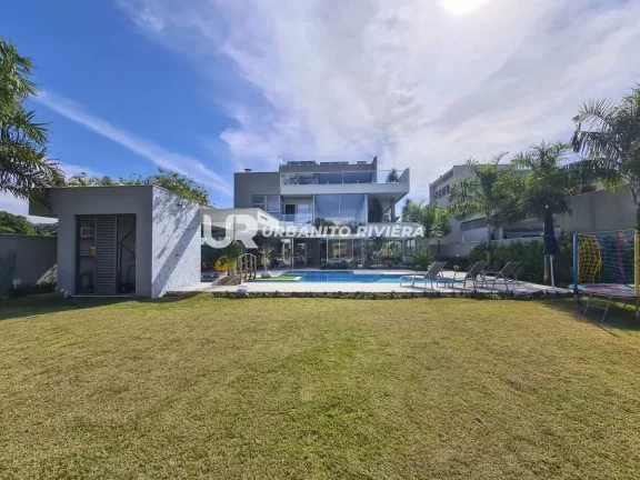 Casa de Luxo com Vista para o Campo de Golfe na Riviera 7 Suítes e Lazer Completo