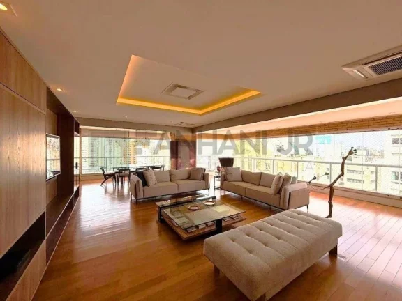 Imagem Apartamento de altp padrão no Jardim Paulista: 3 quartos, 3 suítes, 3 salas, 4 banheiros, 4 vagas, 205m² - São Paulo-SP.