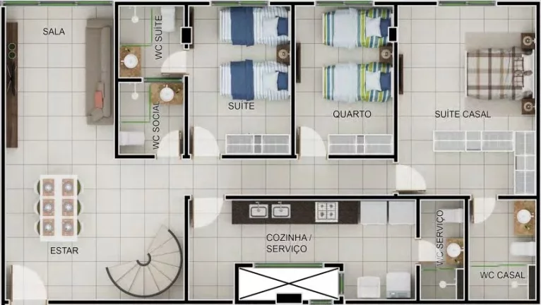 Imagem Apartamento à venda, 81 m² por R$ 1.350.155,35 - Bessa - João Pessoa/PB Imagem Apartamento à venda, 81 m² por R$ 1.350.155,35 - Bessa - João Pessoa/PB