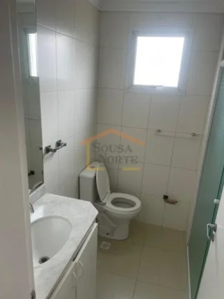 Imagem Apartamento 45m², 1 suíte, sala 2 ambientes, sacada, armários na cozinha e banheiro, área de ser...