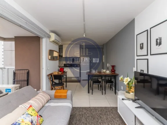 Imagem Apartamento à venda na Consolação, São Paulo-SP: 1 quarto, 2 salas, 1 banheiro, 1 vaga de garagem, 48 m² de área.