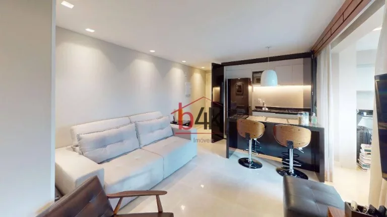 Imagem Apartamento mobiliado com 2 dormitórios para venda ou aluguel no Brooklin