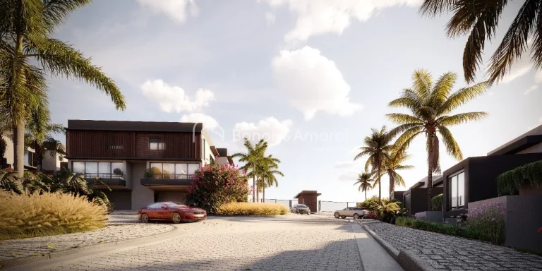 Imagem O Village Sainte Hélène é um condomínio exclusivo de casas de alto padrão, projetado para o mel...