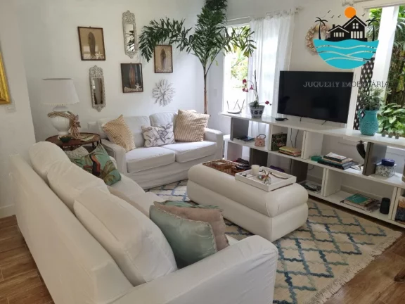 Imagem Aluguel de temporada em Juquehy - Condomínio Pé na Areia. com 4 dormitórios, 2 suítes c/ vista ao mar, 2 vagas e max. 8 pessoas | Juquehy Imobiliária