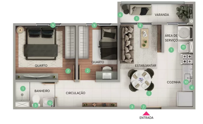 Imagem Encantos da Zona Norte - Fase 1 - Apartamento à venda no bairro Bonsucesso - Rio de Janeiro/RJ