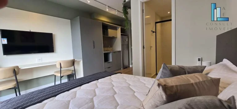 Imagem Studio pronto para morar de 26m2 perto do metrô Alto da Boa Vista - ótimo para morar e investir