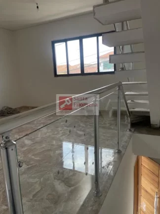 Imagem Sobrado para Venda em Santo André, Vila Pires, 2 dormitórios, 2 suítes, 3 banheiros, 4 vagas