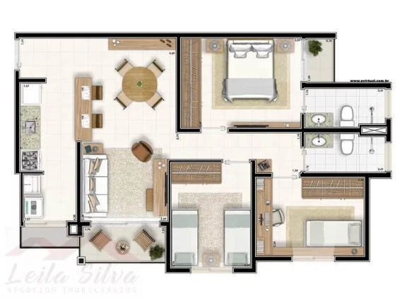 Imagem Apartamento 3 dormitórios para Venda em Teresina, Ininga, 3 dormitórios, 1 suíte, 2 banheiros, 1 vaga