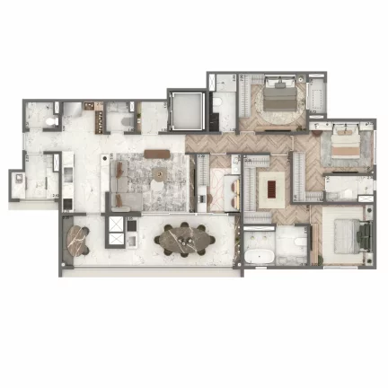 Imagem APARTAMENTO RESIDENCIAL em São Paulo - SP, Brooklin Paulista