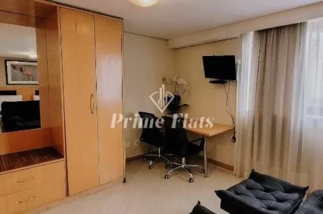 Imagem Flat disponível para locação no Hotel Bienal Suítes, com 28m², 1 dormitório e 1 vaga