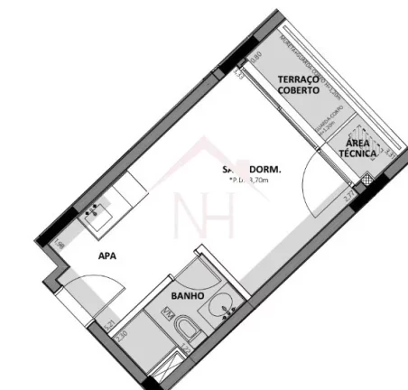 Imagem studio de 23m na Vila Mariana c/ dormitório e varanda, fitness,lavanderia,pisccina,salão de festas,solarium,pet place,oworking,bicicletário,delivery