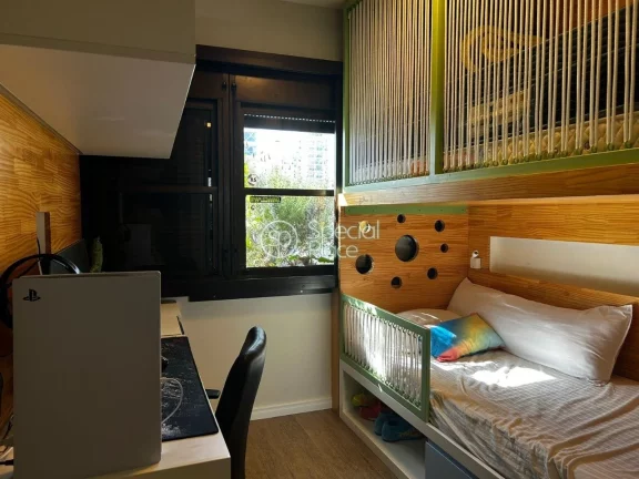 Imagem 129 metros 3 dormitórios 1 suíte suíte de empregada 2 vagas Piscina Playground Academia Churrasqu...