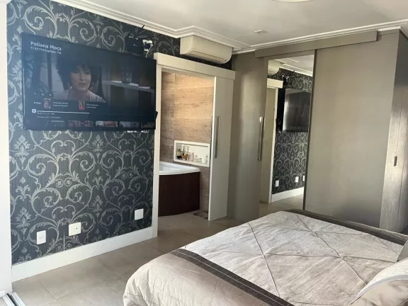 Imagem Apartamento cinematográfico no coração do Gonzaga, 3 suítes, 4 vags privativas, lazer completo, porteira fechada.