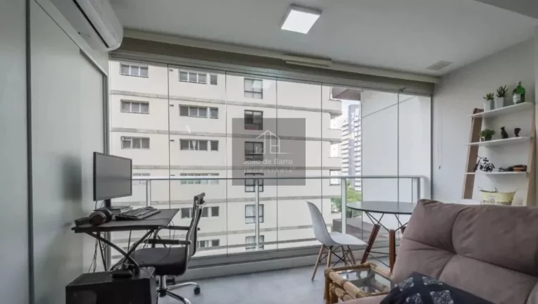Imagem Kitnet com 1 dormitório para alugar, 36 m² - Brooklin Novo - São Paulo/SP