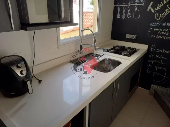 Imagem Cobertura 110M2 ,2 dorm, 1 suíte, 2 varanda , quintal e churrasqueira , 2 vagas, bairro Jardim Bela Vista,Santo André