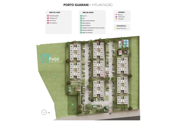 Imagem Lançamento Porto Guarani - Apartamentos 2 dorm. com opções de sacada - Bairro Jardim Vila Nova