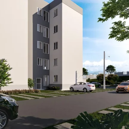 Foto do imóvel: ado Diferencial Apartamento Garden 40,75 m² + Quintal Privativo de 8,80 m² 2 Quartos Sala de Estar/Jantar Cozinha Banheiro Área de Serviço Vaga de Garagem Privativa Piso Laminado Quintal Privativo Exclusivo Lazer Completo para Toda a Família