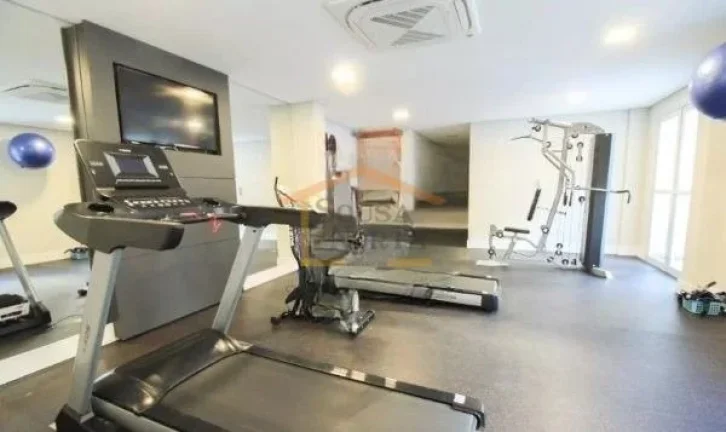 Imagem Apartamento com 55m², dispõe de 2 dormitórios, sendo 1 suite, 2 banheiros, sala para dois ambient...